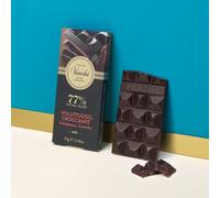 Tavoletta di cioccolato extra fondente Nibs 77%, 70 g