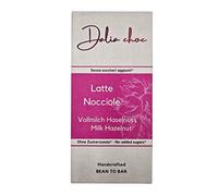 Tavoletta di cioccolato PREMIUM 70 gr | Senza Aggiunta di Zuccheri - dolcificato con Eritritolo | Prodotto in ITALIA | BEAN TO BAR (Latte - Nocciole)