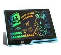 Tavoletta Grafica Bambini LCD 13 Pollici Ricaricabile, Lavagnetta Cancellabile Bambini Portatile, Pittura e Liste Memoria Lavagna per Bambini Regalo Bambini Educativi Giocattoli