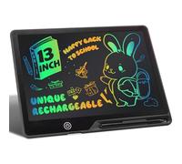 Tavoletta Grafica Bambini LCD 13 Pollici Ricaricabile, Lavagnetta Cancellabile Portatile, Pittura e Liste Memoria Lavagna per Regalo Bambini Educativi Giocattoli