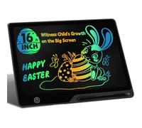 Tavoletta Grafica Bambini LCD 16 Pollici Ricaricabile, Lavagnetta Cancellabile Bambini Portatile, Giocattolo Prescolare per l'apprendimento, Regalo di Natale, Compleanno e Pasqua 3 4 5 6 7 8 9 10 Anni