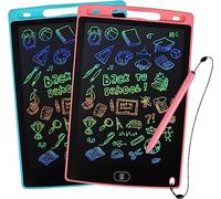Tavoletta Grafica Bambini LCD 2 Pacchi 8,5 Pollici con Display ColoratoTavoletta Scrittura lavagna cancellabile Portatile Pittura e Liste Memoria Tavoletta Grafica Regalo Bambini Educativi Giocattoli
