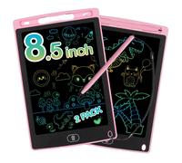 Tavoletta Grafica LCD Cancellabile 8,5 Pollici per Bambini 2-8 Anni 2 Pezzi Rosa