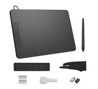 Tavoletta grafica PN640 con stilo senza batteria e sensibilità alla pressione di 8192 livelli - Pad artistico con area attiva da 6 x 4 pollici compatibile con Mac OS Android e