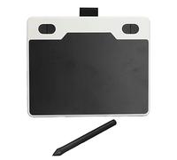 Tavoletta Grafica Portatile 6,10 X 3,94 Pollici, con 4 Tasti di Scelta Rapida, Stilo di 8192 Livelli di Pressione, per Pittura, Design, Creazione Artistica (Bianco)