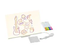 Tavoletta LED Per Bambini | Lavagna per Appunti Cancellabile LED | Strumento Portatile Per Pittura Cancellabile Per Scuola Casa Asilo, Materiale Per Scrittura Bambini