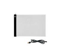 Tavoletta luminosa a LED ultra sottile, formato A4, per scrittura, pittura, tracciamento, copia e disegno, tavoletta da disegno, stencil per progetti artistici e artigianali, con 3 livelli di
