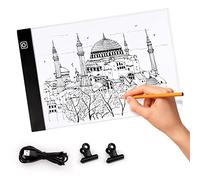 Tavoletta Luminosa, Light Box A4 LED Light Pad di Disegno, Tavola Luminosa Led, con Luminosità Regolabile, per Animazione, Schizzi, Progettazione, Disegno, Pittura a Diamante 5D (A4)