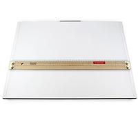 Tavoletta Parallelografo Modello Scuola con Maniglia - Riga in Legno - Leggio cm. 63 x 48