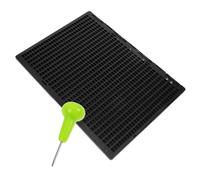 Tavoletta per Scrivere Braille in Plastica Nera, 27 Linee 30 Celle | Kit con Stylus Incluso, Accessorio Braille per Ciechi, Decorazioni Scuola per Attività Didattiche