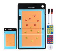 Tavoletta portablocco per allenatori di pallavolo, lavagna pieghevole per allenatori di pallavolo, portablocco magnetico su entrambi i lati, per pallavolo, pennarello asciutto con campo completo e