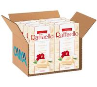 Tavoletta Ricoperta di Cioccolato Bianco e Ripiena al con Cocco e Mandorla per raffaello 90g [BOX con 8 Tavolette]