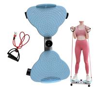 Tavoletta Twist Slimmy, Base in Carbonio Silenziosa e Plastica ABS Antiscivolo, Fascia di Resistenza e Punti Massaggianti, Ginnastica Artistica e Fitness(Color:blu)