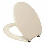 Tavoletta Universale Legno Rivestito Con Cerniere Metallo Champagne WC