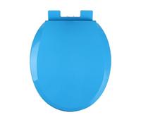 Tavoletta WC Chiusura Ammortizzata, Copriwater Universali Ovale Forma, Coperchio WC con Sgancio Rapido per una Facile Pulizia, Sedile WC in PP, Azzurro Cielo, 35.5x45cm