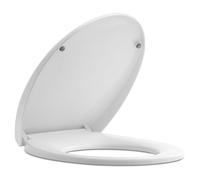Tavoletta WC Forma Ovale Bianca a Chiusura Rallentata, Copriwater Universale per