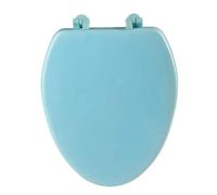 Tavoletta Wc Sedile WC rotondo con chiusura ammortizzata, comodo cuscino for chiusura ammortizzata, copriwater di ricambio for il bagno, sedili for WC standard(Blue V type)