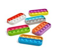 Tavolette a Bolle Sensoriali a Base Dieci, Base dieci per la matematica, Giocattoli antistress spingi e scoppia, Giocattoli per la motricità fine, Strumenti di concentrazione per bambini (Set da 6)