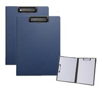 tavolette portablocco impermeabili, A4, A3, blu, 2 pezzi, clip metallo, supporto