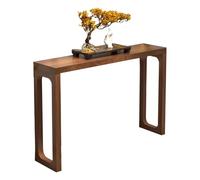 Tavoli consolle da divano, consolle in legno massello, tavolo d'ingresso rettangolare stretto, tavolo d'ingresso moderno per ingresso, corridoio, soggiorno, camino, corridoio, facile da montare (80 C)