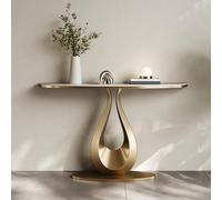 Tavoli Consolle, Tavolo Consolle Ingresso, Tavolo Moderno D'ingresso, Mobili per Soggiorno, Complementi D'arredo Contemporanei per Soggiorno(Gold,100cm/39.3in)