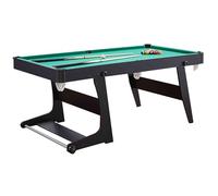 Tavoli da Biliardo, Tavolo da Biliardo Professionale Pieghevole Portatile con Set Completo di Biliardo, Facile da Riporre per Sale Giochi, Seminterrati e Divertimento(Black,183x91x79cm/72x35.8x31.1in)