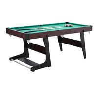 Tavoli da Biliardo, Tavolo da Biliardo Professionale Pieghevole Portatile con Set Completo di Biliardo, Facile da Riporre per Sale Giochi, Seminterrati e Divertimento(Red,157x81x79cm/61.8x31.8x31.1in)