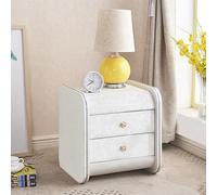 Tavoli da comodino, comodino con cassetti, tavolo da fine della metà del secolo con armadi di stoccaggio, mobile per la moda della moda, con 2 cassetti, binari di guida hardware silenziosa, per