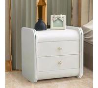 Tavoli da comodino, comodino con cassetti, tavolo da fine della metà del secolo con armadi di stoccaggio, mobile per la moda della moda, con 2 cassetti, binari di guida hardware silenziosa, per