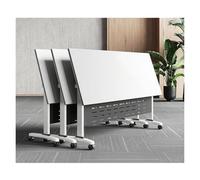 Tavoli da conferenza con piano ribaltabile, tavoli da conferenza con ruote for la casa, grandi tavoli rettangolari for seminari e formazione for aziende, scuole, chiese(160 * 40 * 75cm)