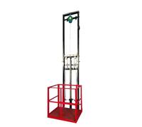 Tavoli elevatori Montacarichi idraulici verticali, industriali con binari di guida e piattaforme sollevamento merci semplici for piccole imprese nuclei familiari Sollevamento materiali