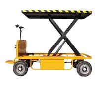 Tavoli elevatori Piattaforma elevatrice, veicolo idraulico a quattro ruote for la movimentazione manuale a spinta, camion for magazzino for l'industria pesante elevatore