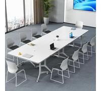 Tavoli mobili per seminari per sala conferenze, design flip-top, aula ufficio di formazione one-touch, riunione dinamica robusta