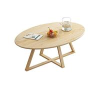 Tavoli occasionali in legno massello, tavolo da pranzo per soggiorno ingresso tavolino da salotto 90/100 cm divano tavolo da interno stabile spesso tavolino ovale
