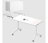 Tavoli pieghevoli per sala conferenze, confezione da 4, 1,8 m, per ufficio e esign portatile, facile da riporre, ideale per eventi e formazione