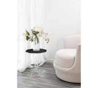 Tavolinetto da The /Caffè, comodino da camera h 62 cm in Plexiglass Richiami moreschi Linea ARABESCO , Ø50x h 62 cm - Colore Black nero