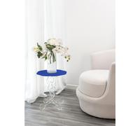 Tavolinetto da The /Caffè, comodino da camera h 62 cm in Plexiglass Richiami moreschi Linea ARABESCO , Ø50x h 62 cm - Colore Blu blu