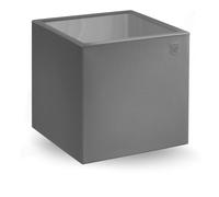 Tavolinetto Quadrato in polietilene BLOCK per interno ed Esterno Dimensioni 55x55x h 55 cm dalle molteplici funzionalità colore Ferro grigio