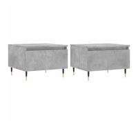 vidaXL Tavolini Salotto 2pz Grigio Cemento 50x46x35 Legno Multistrato