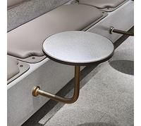 Tavolini da caffè da parete, tavolini rotondi creativi nordici, tavolini decorativi in pietra di quarzo per soggiorno, libreria, bar, tempo libero