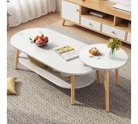 Tavolini da caffè retrattili, tavolini rotondi da soggiorno con ripiano aperto, for camera da letto, ufficio, monolocale