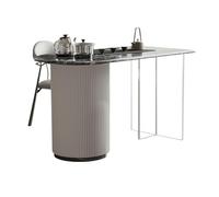 Tavolini da tè Scrivanie per computer Tavolo da tè in ardesia acrilica è un moderno e semplice tavolo da tè per casa, balcone, soggiorno, che può essere utilizzato anche come scrivania nello studio