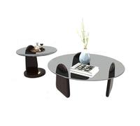 Tavolini piccoli per camera da letto Tavolino da caffè in vetro semplice nordico soggiorno casa piccolo appartamento rotondo tavolino da caffè tavolino laterale Tavolino laterale per cameretta con con