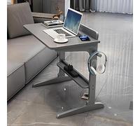 Tavolino a forma di C, mini scrivania per computer in legno massello, per casa e ufficio, moderna scrivania per studio, tavolino stretto per lavoro da casa