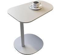 Tavolino a forma di C, tavolino a forma di C, per soggiorno, camera da letto, studio e piccoli spazi, base in ferro, può spostare tavolino da caffè