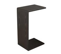Tavolino a forma di C Tavolino da divano Salva spazio Non richiede assemblaggio Da posizionare sotto il divano for il soggiorno, l'ufficio e la camera da letto(Black,Wide 25cm/10in)