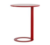 Tavolino A Forma di C, Tavolino per Divano, Tavolino Moderno E Semplice, Tavolini da Divano Che Scorrono sotto per Soggiorno Camera da Letto, Red, Large