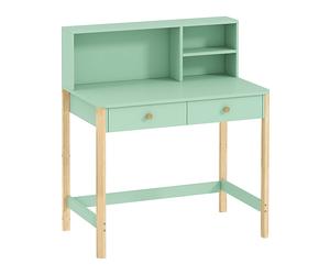 TAVOLINO AIYAPLAY IT312-158V90GN - MDF e legno di pino, 90x52x105cm, cassetti e ripiani