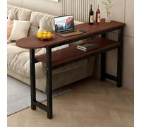 Tavolino Alto, Comodino Alto Con Gambe In Acciaio Al Carbonio E Base Regolabile, Piano Semicircolare For Bar, Bancone Bar