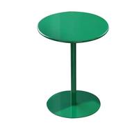 Tavolino Alto, tavolino Rotondo, tavolino Laterale, tavolino con piedistallo, Tavolo da Cocktail e Bevande Verde per Soggiorno, Tavolo da caffè in Metallo, Tavolo da bis